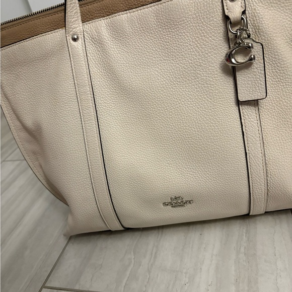 Coach Beige Leather May Tote bag #1573 - Picture 2 of 15